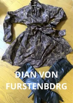 DIANE VON FURSTENBERG 人気のレオパード ラップワンピース