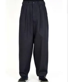 LAD MUSICIAN 2TUCK WIDE BAGGY DENIM 42