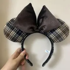 ディズニー チェック柄カチューシャ