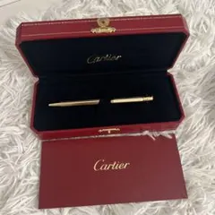 【新品　未使用】Cartier ゴールド ボールペン 専用ケース付きのサムネイル