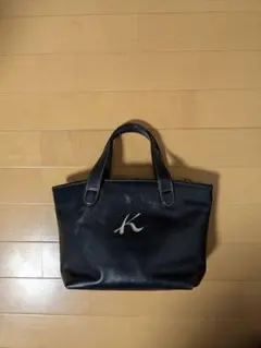 Kitamura　ネイビー　レザーハンドバッグ