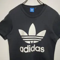 adidas　アディダス　Tシャツ サイズ実寸　デカロゴ　トレフォイルロゴ　古着