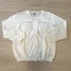 プチバトー　カーディガン　ホワイト