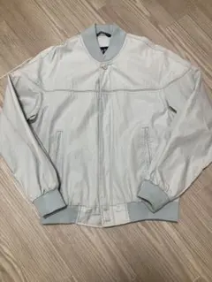 90s カップショルダージャケット　古着　ライトグレー　オールド