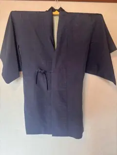 紺色羽織　作務衣風