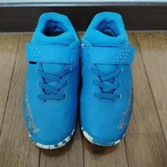 キッズ　hummel サッカーシューズ 青　20cm　トレーニング