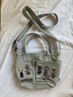 ROOTOTE ミニルー　ピーナッツ　スヌーピー　2WAYバッグ グレー