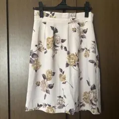 プロポーションボディドレッシング　花柄タイトスカート 膝丈