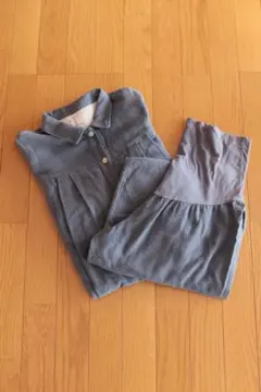 無印良品　マタニティパジャマ M〜Lサイズ　ブルー