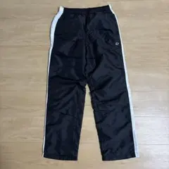 823 IGNIO ブラックトレーニングパンツ サイド白ライン