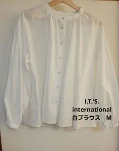 I.T.'S.international　　白ブラウス　M