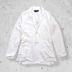 Polo by Ralph Lauren 鹿の子テーラードジャケットホワイト白M