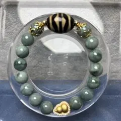 the green taraグリーンターラ双対蛇天珠 白特珠 ピンクオパール真珠 