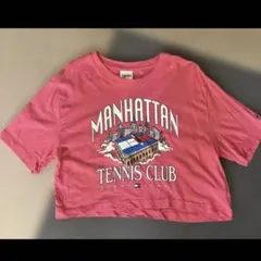☆*す様 TOMMY JEANS半袖Tシャツ　Mサイズ　ピンク　短丈　ピンクのサムネイル