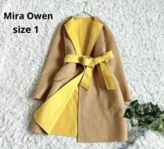 ⭐︎美品⁂ ミラオーウェン⁂ノーカラーリバーコート　リバーシブル　これからの季節⭐︎