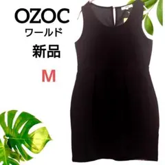 OZOC　新品 ノースリーブワンピース　M　ブラック