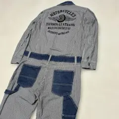 超レアデザイン！バンソン VANSON つなぎ　ツナギ　オールインワン　サイズM 楽天市場】【年末年始も毎日出荷】VANSON バンソン NVAO-301 つなぎ