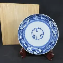古伊万里 染付 花唐草 大皿 18世紀中期 環状松竹梅 1699 - メルカリ