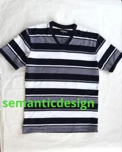 semanticdesign　セマンティックデザイン パイル織りTシャツ M