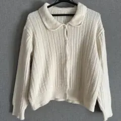 襟付き カーディガン