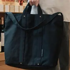 DEAN & DELUCA ＜完売＞コットントートバッグ 黒　L 美品
