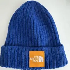 【美品】THE NORTH FACE ニット帽 青キッズ　ベビーNNJ41502