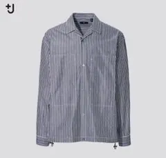 【美品】UNIQLOスーピマコットンオーバーサイズシャツブルゾン XS