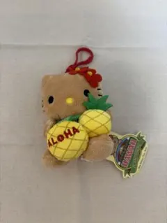 新品限定品日焼けHawaiiキティパイナップルぬいぐるみハローキティ