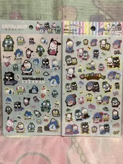 サンリオキャラクターズ　はぴだんぶい　シール　2種類セット　サンリオ