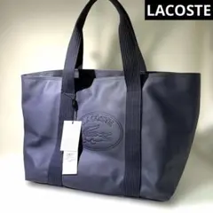 LACOSTE ラコステ　トートバック　ネイビー　大きめ　ボストン　ロゴのサムネイル