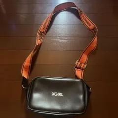 X-girl ショルダーバッグ ブラック オレンジ