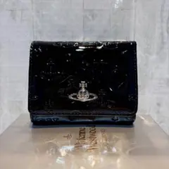 Vivienne Westwood 3つ折り財布 / エナメルブラック