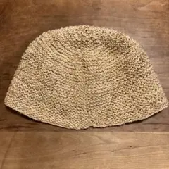 ニット帽　イスラム帽　ビーニー　麻100% 内径約56cm