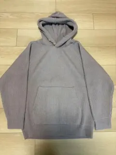 入手困難✨ ドゥロワー コットン×カシミヤ パーカー フード パープル系 