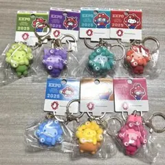 EXPO2025サンリオミャクミャク 推しカラーキーホルダー全７種　コンプリート
