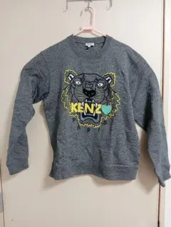 KENZO ライオン刺繍 グレー スウェット M