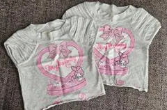 サンリオ マイメロディ プリント Tシャツ 100cm 2枚セット