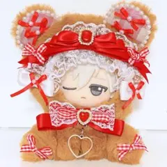11cm♡ぬい服♡お座りぬいふく♡ピンク♡うさぎ♡きぐるみ♡ちびぐるみ