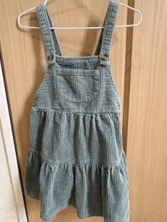 ZARA コーデュロイ フリル付きジャンパースカート 95cm以下
