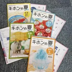 キホンの夏 中学2年 4教科セット 新学社のサムネイル