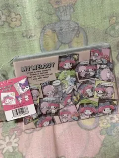 マイメロディ　クロミ　フラットポーチ　小物ポーチ　サンリオ