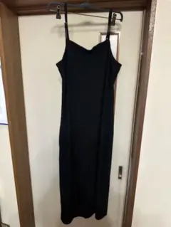 ブラック キャミワンピース M