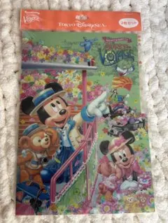 【未開封】スプリングヴォヤッジクリアファイルクリアホルダー２枚セット ダッフィー