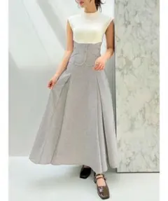 dazzlin ミニチェックコルセットワンピース
