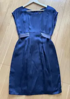 BALLSEY ネイビー ドレス 38 シルク100%