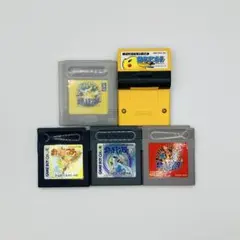 ポケットモンスター 4本&ポケモンピンボール ゲームボーイソフト 電池交換済