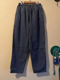 古着　ストライプ イージーパンツ ゴムウエスト