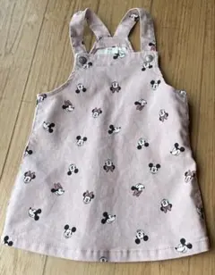 H&M ミッキーマウス ジャンバースカート 12-18M