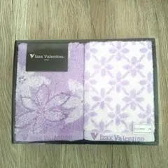 Izax Valentino フェイスタオルセット 紫　箱付き