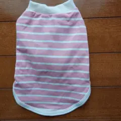Very 犬用 ボーダー柄 タンク ピンクのサムネイル